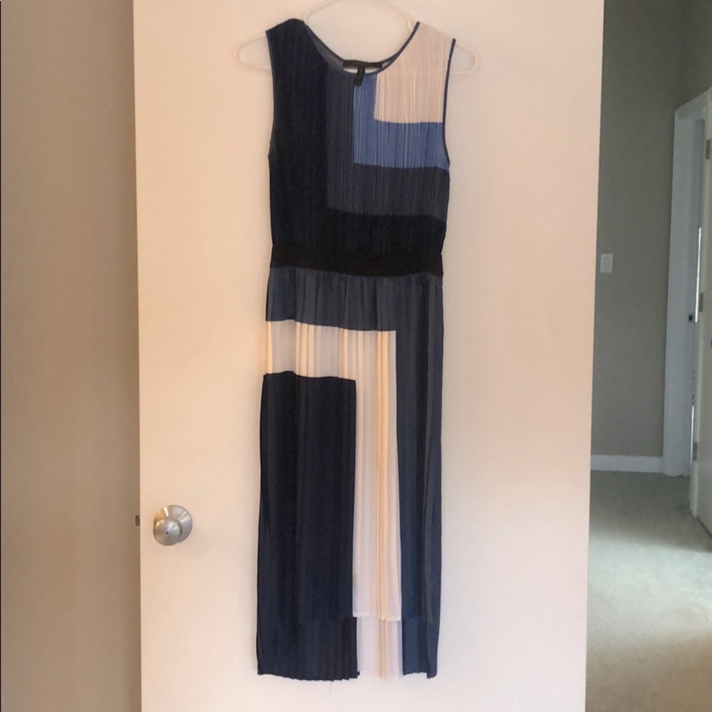 BCBG blue color block dress